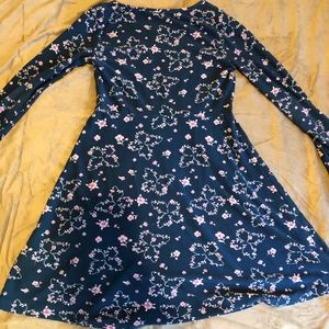 Flower Butterfly Print Dress